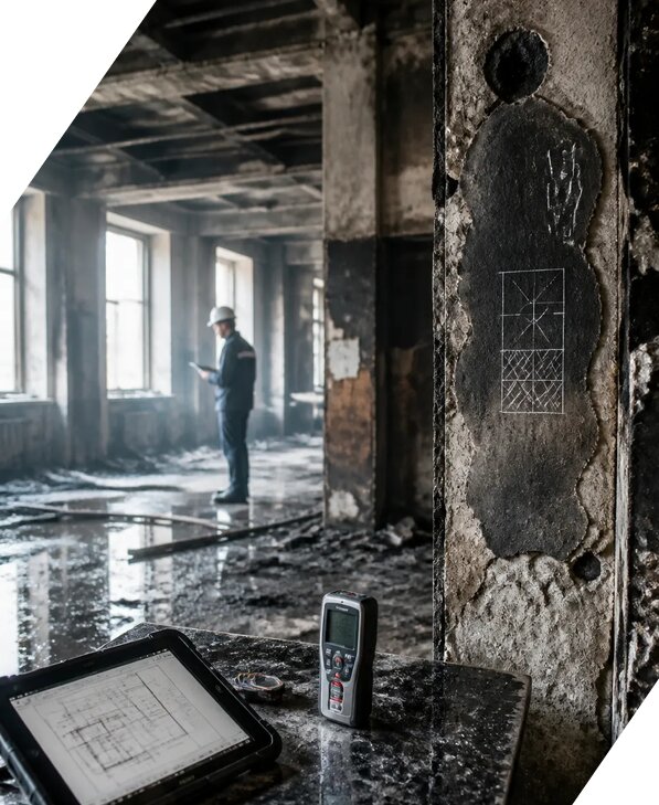 Обследование зданий после пожара в Южном-Сахалинске от 15497 р. | ЭкспертизаРоссия