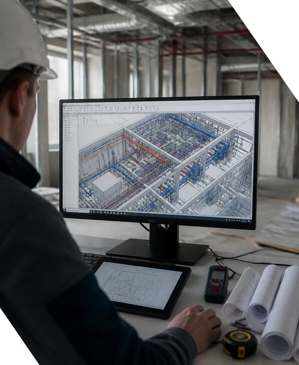 Создание BIM модели инженерных сетей для объектов в Южном-Сахалинске